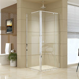 NNEDSZ Semi Frameless Shower Screen (82~90)x 195cm & (77~80)x 195cm Side AS/NZS Glass