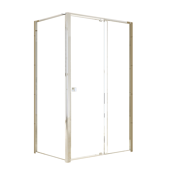 NNEDSZ Semi Frameless Shower Screen (114~122)x 195cm & (77~80)x 195cm Side AS/NZS Glass