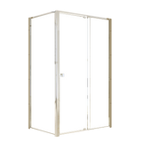 NNEDSZ Semi Frameless Shower Screen (114~122)x 195cm & (77~80)x 195cm Side AS/NZS Glass