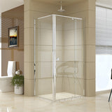NNEDSZ Semi Frameless Shower Screen (98~106)x 195cm & (77~80)x 195cm Side AS/NZS Glass