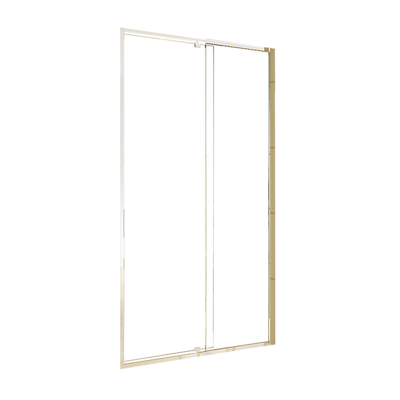 NNEDSZ Adjustable Semi Frameless Shower Screen (114~122) x 195cm Australian Safety Glass