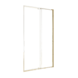 NNEDSZ Adjustable Semi Frameless Shower Screen (114~122) x 195cm Australian Safety Glass