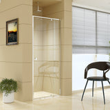 NNEDSZ Adjustable Semi Frameless Shower Screen (82~90) x 195cm Australian Safety Glass
