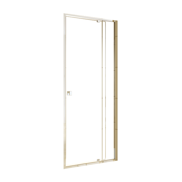 NNEDSZ Adjustable Semi Frameless Shower Screen (82~90) x 195cm Australian Safety Glass