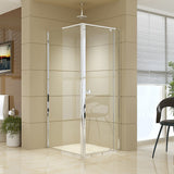 NNEDSZ Semi Frameless Shower Screen (74~82)x 195cm & (89~92)x 195cm Side AS/NZS Glass
