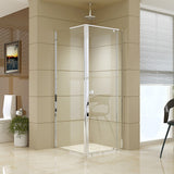 NNEDSZ Semi Frameless Shower Screen (74~82)x 195cm & (77~80)x 195cm Side AS/NZS Glass