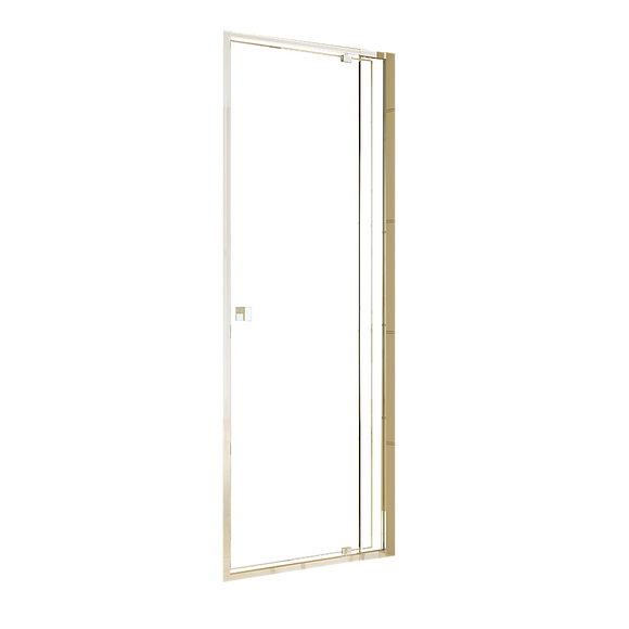NNEDSZ Adjustable Semi Frameless Shower Screen (74~82) x 195cm Australian Safety Glass
