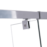 NNEDSZ Adjustable Semi Frameless Shower Screen (74~82) x 195cm Australian Safety Glass
