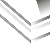 NNEDSZ Toughened 60cm x 75cm White Glass Kitchen Splashback