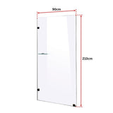 NNEDSZ 900 x 2100mm Frameless 10mm Safety Glass Shower Screen