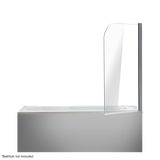 NNEDSZ 180 Degree Pivot Door 6mm Safety Glass Bath Shower Screen 800x1400mm By Della Francesca