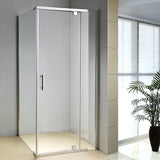 NNEDSZ Shower Screen 900x900x1900mm Framed Safety Glass Pivot Door By Della Francesca