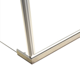 NNEDSZ Shower Screen 900x900x1900mm Framed Safety Glass Pivot Door By Della Francesca