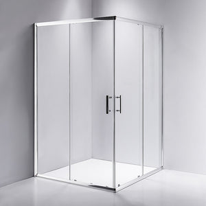 NNEDSZ 1000 x 1000mm Sliding Door Nano Safety Glass Shower Screen By Della Francesca