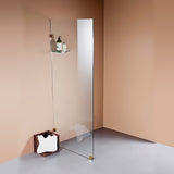 NNEDSZ 800 x 2100mm Frameless 10mm Safety Glass Shower Screen
