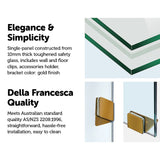 NNEDSZ 800 x 2100mm Frameless 10mm Safety Glass Shower Screen