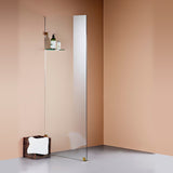 NNEDSZ 900 x 2100mm Frameless 10mm Safety Glass Shower Screen