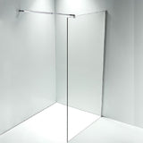 NNEDSZ 1200 x 2000mm Frameless 10mm Safety Glass Shower Screen