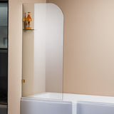 NNEDSZ 700 x 1450mm Frameless Bath Panel 10mm Glass Shower Screen By Della Francesca
