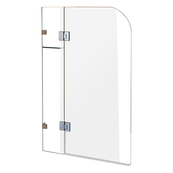 NNEDSZ 900 x 1450mm Frameless Bath Panel 10mm Glass Shower Screen By Della Francesca