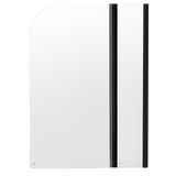 NNEDSZ 180 Degree Pivot Door 6mm Safety Glass Bath Shower Screen 800x1400mm By Della Francesca