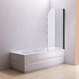 NNEDSZ 180 Degree Pivot Door 6mm Safety Glass Bath Shower Screen 900x1400mm By Della Francesca