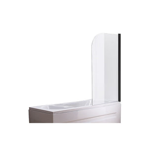 NNEDSZ 180 Degree Pivot Door 6mm Safety Glass Bath Shower Screen 900x1400mm By Della Francesca