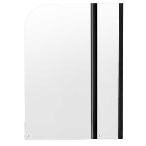 NNEDSZ 180 Degree Pivot Door 6mm Safety Glass Bath Shower Screen 1200x1400mm By Della Francesca