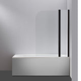 NNEDSZ 180 Degree Pivot Door 6mm Safety Glass Bath Shower Screen 1200x1400mm By Della Francesca