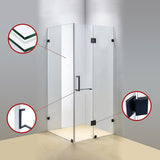 NNEDSZ 1200 x 900mm Frameless 10mm Glass Shower Screen By Della Francesca