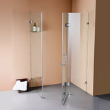 NNEDSZ 1000 x 1000mm Frameless 10mm Glass Shower Screen By Della Francesca
