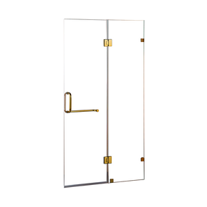 NNEDSZ 110 x 200cm Wall to Wall Frameless Shower Screen 10mm Glass By Della Francesca