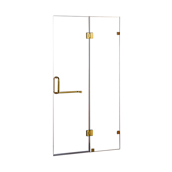 NNEDSZ 110 x 200cm Wall to Wall Frameless Shower Screen 10mm Glass By Della Francesca