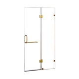 NNEDSZ 110 x 200cm Wall to Wall Frameless Shower Screen 10mm Glass By Della Francesca