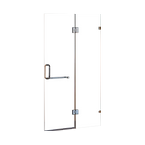 NNEDSZ 110 x 200cm Wall to Wall Frameless Shower Screen 10mm Glass By Della Francesca
