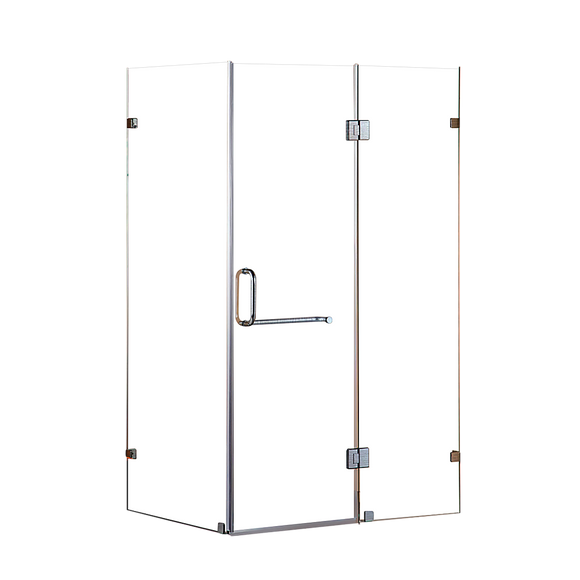 NNEDSZ 1100 x 900mm Frameless 10mm Glass Shower Screen By Della Francesca