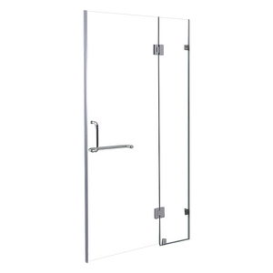 NNEDSZ 110 x 200cm Wall to Wall Frameless Shower Screen 10mm Glass By Della Francesca