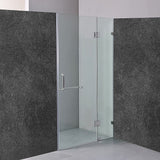 NNEDSZ 110 x 200cm Wall to Wall Frameless Shower Screen 10mm Glass By Della Francesca
