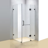NNEDSZ 1000 x 900mm Frameless 10mm Glass Shower Screen By Della Francesca
