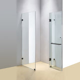 NNEDSZ 1000 x 800mm Frameless 10mm Glass Shower Screen By Della Francesca
