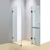 NNEDSZ 1100 x 800mm Frameless 10mm Glass Shower Screen By Della Francesca