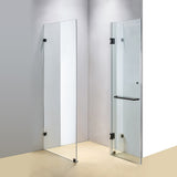 NNEDSZ 1100 x 900mm Frameless 10mm Glass Shower Screen By Della Francesca