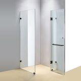 NNEDSZ 1100 x 1000mm Frameless 10mm Glass Shower Screen By Della Francesca