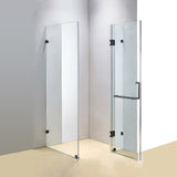 NNEDSZ 1100 x 800mm Frameless 10mm Glass Shower Screen By Della Francesca