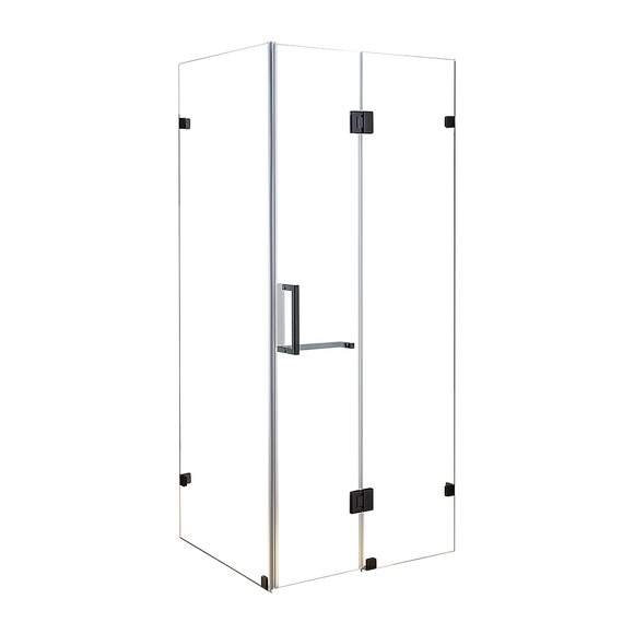 NNEDSZ 1200 x 800mm Frameless 10mm Glass Shower Screen By Della Francesca