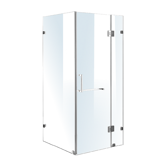 NNEDSZ 1100 x 800mm Frameless 10mm Glass Shower Screen By Della Francesca