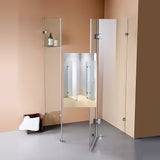 NNEDSZ 1100 x 900mm Frameless 10mm Glass Shower Screen By Della Francesca