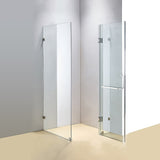 NNEDSZ 1200 x 800mm Frameless 10mm Glass Shower Screen By Della Francesca
