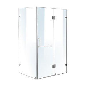 NNEDSZ 1200 x 800mm Frameless 10mm Glass Shower Screen By Della Francesca