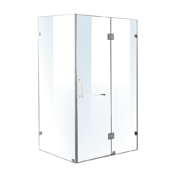 NNEDSZ 1200 x 800mm Frameless 10mm Glass Shower Screen By Della Francesca